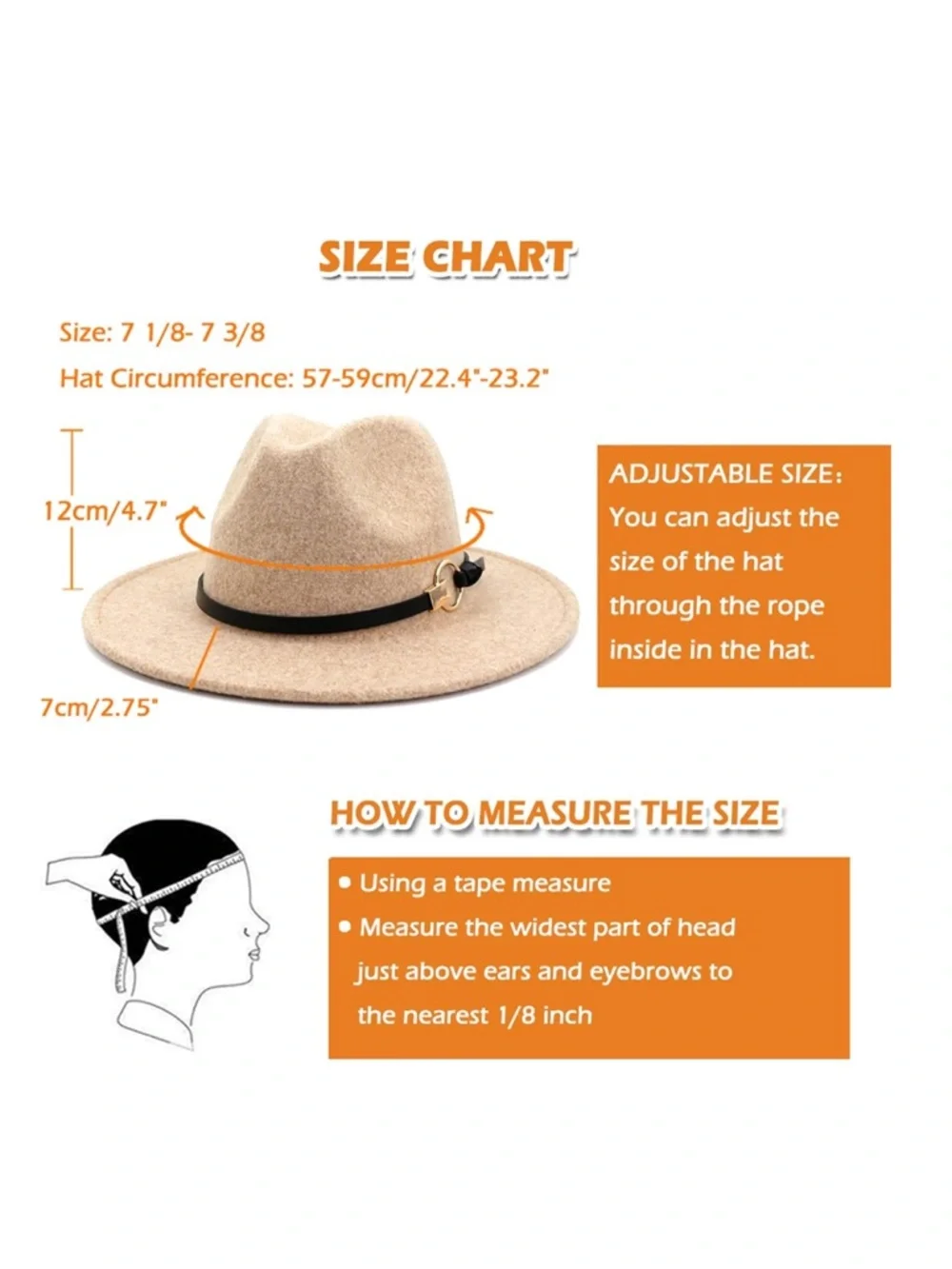 Lisianthus Women Wool Wide Brim Belt Buckle Fedora Hat